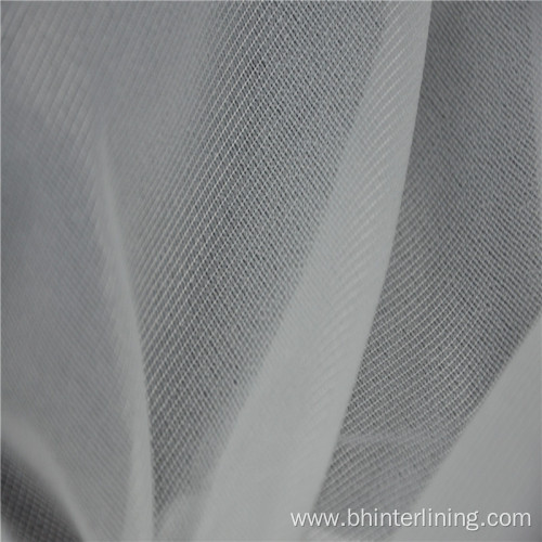 weft insert knitted stretch fusible interlining fabric